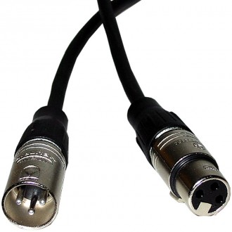 CBI LowZ Microphone Cable with Neutrik ends 3 ft