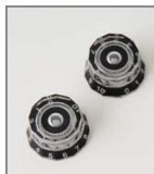 PRS GUITARS PAUL REED SMITH LAMPSHADE KNOB in CLEAR with BLACK ACC-4246